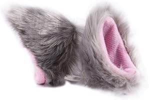 ASUDARO Horn For Motorcycle Helmet, Helmet Decoration Cat Ear Shape Cute Plush Cat Ear Shape Motorcycle Bike Helmet Suitable For All Seasons- Cat Ear Decoration 6 Colors For Your Choice