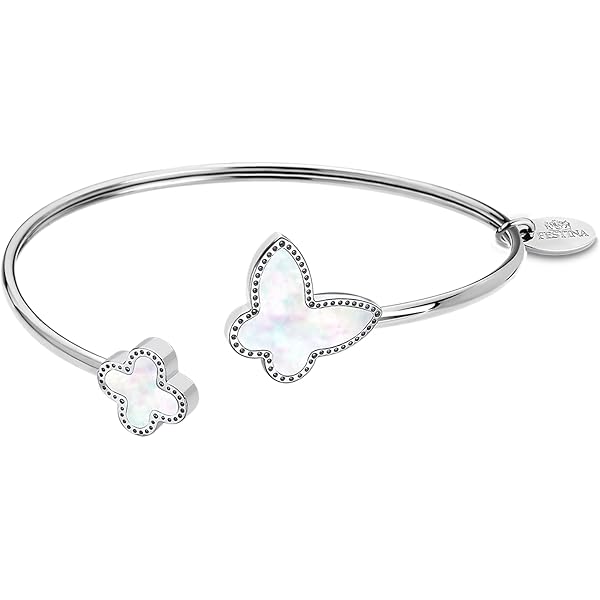 Bracciale Lotus Style Con Mano Di Fatima In Acciaio: Gioiello Donna Trendy Che Unisce Stile E Protezione Spirituale.