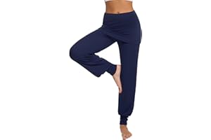 Terecey Pantaloni Yoga Donna Larghi,Pantaloni Harem Donna Eleganti,Pantaloni Donna Vita Alta Invernali,Pantaloni Palestra Donna Fitness,Pantaloni Sportivi Donna Taglie Forti S-XXL