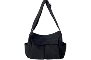 ModaZeal Canvas Messenger Bags for Women Large Canvas Crossbody Bag Satchel Shoulder Bags for Men Travel Tote Handbags with Multiple Pockets