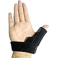 Trigger Finger Splint,Adjustable Finger Support Brace Bonus Fastening Tape for Alleviating Finger Locking,Popping,Bending,Stiffness,Tendon Release and Pain Relief from Stenosing Tenosynovitis (black)