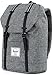 Produktbild Herschel Retreat Backpack Rucksack 43 cm, raven crosshatch/black rubber/white inserts