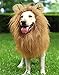 Produktbild IW.HLMF Lion Mane for Dog Large Medium with Ears Dogs Funny Gifts Pet Lion Mane Kostüm Drawstring Button Adjustable Cosplay Party Holiday Photo Shoots Festival Wig Light Brown