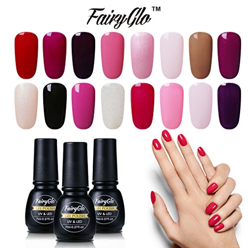 uv nagellack FairyGlo gel nagellack nail polish set soak off gel,1xStück 7ML UV gel - 4