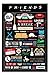 Produktbild Freunde TV Show Infografik, Poster, laminiert, glänzend, 91,5 x 61cms (91 x 61 cm)