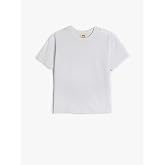 Basic Oversize Tiş&ouml;rt Kısa Kollu Bisiklet Yaka Pamuklu