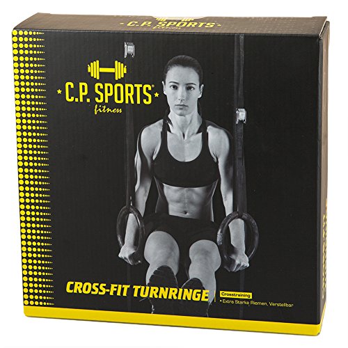 C.P. Sports Trainingshilfen Cross Fit Turnringe, Schwarz, One size, 38824 - 4