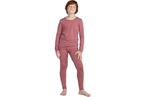 LAPASA Set Termico Intimo Bambino Caldo Leggero Strato Base Maglia a Maniche Lunghe e Pantaloni B03