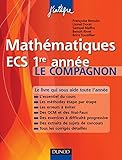 Image de Mathématiques ECS 1re année Le compagnon : Essentiel du cours, Méthodes, Erreurs à éviter, QCM, Exercices et Sujets de concours corrigés (Concou