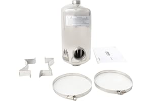 Cozyel 28 kW Edelstahl Pool-Wärmetauscher Schwimmbadwärmetauscher Pool Schwimmbad Heizung Wärmetauscher Poolwärmetauscher für Swimmingpool Spa Poolsystem, 29,2 x 16 cm