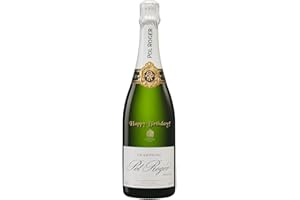 Pol Roger Champagne Happy Birthday Engraved Gift - Personalised Engravings From The Secret Bottle Shop - Ideal Birthday Gift