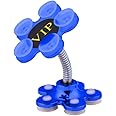 Hozora 360 Degree Rotatable Portable Multi-Angle Double-Sided Phone Holder,Universal Suction Cup Bracket Magic Sucker Mount Stand (Blue)