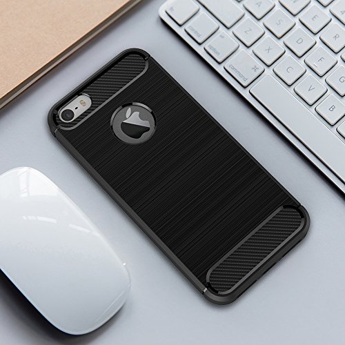 Funda iPhone SE AICEK Negro Silicona Fundas para Apple iPhone SE 5S 5 Carcasa iPhone SE Fibra de Carbono Funda Case reviews Funda iPhone SE AICEK Negro Silicona Fundas para Apple iPhone SE 5S 5 Carcasa iPhone SE Fibra de Carbono Funda Case