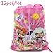 Produktbild Uniqus 12 Stück Geburtstag Party Dekoration LOL Überraschung Puppe Thema Kordelzug Geschenke Geschenke Mädchen Gastgeschenke Rucksack Baby Dusche Veranstaltungen Mochila