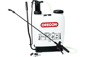 Oregon - Pulvérisateur à Dos de Jardin pour Désherbant / Produits avec Lance et 2 Buses de Pulvérisation Réglables, 16 Litres (518769)