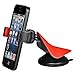 Produktbild Coolpow Späteste entworfene Universalgreifer-Saugen beweglicher Handy-Auto-Einfassungs-Halter / Aufnahme / Standplatz auf Windschutzscheibe, Dashboard, Tabelle / Schreibtisch für iPhone7 7plus 6 plus 6 5S 5C 5 4S 4 3GS, Samsung-Galaxie S5 S4 S3 S2, Nokia Lumia, HTC Oder Geräte bis Größe 3,5 "- Rot