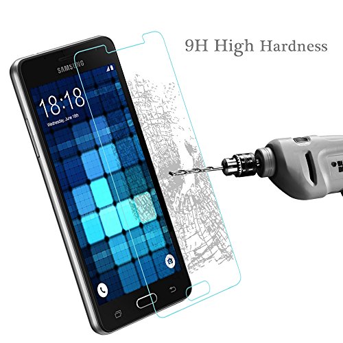 Samsung Galaxy J3 (2016) Panzerglas, 2 Stück POOPHUNS Samsung Galaxy J3 (2016) Schutzfolie, 9H Härtegrad, 99% Ultra Transparenz Full HD, Blasenfrei, Einfache Installation und Hohe Qualität - 6