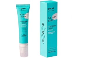 Goovi, Ice Eyes Baby, Crema Contorno Occhi Idratante, Attenua Borse e Occhiaie, Effetto Rivitalizzante per uno Sguardo Fresco, Riposato e Disteso, Ingredienti Naturali, Vegan, 15 ml