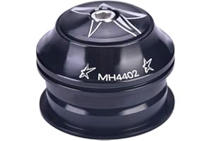 Yosoo Health Gear Bicycle Headset, Aluminium Alloy Bike Front Fork Stem Headset Semi Integrated Headset 1 1/8 Inches Headset Bearings for Most Bike with 44mm Head Tube