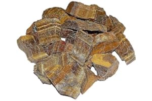 JANNI-SHOP-MINERALIEN 1 kg Tigerauge Rohsteine Brunnen Deko Chips Rohstücke Nr. 2092 je Stein ca. 25-50 mm