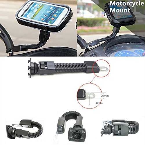 Universale Moto Scooter elettrico auto specchietto retrovisore supporto borsa 5.2Â â€“Â 5.5Â per GPS impermeabile Custodia per iPhone6Â Plus/Note3/4Â S5/6Â J7Â A8