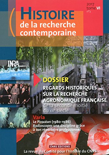 Histoire de la recherche contemporaine - tome 6 numéro 2 (06) francais Histoire de la recherche contemporaine - tome 6 numéro 2 (06) francais
