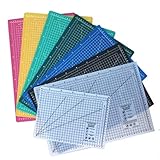 Tappetini per taglio A3 (450 x 300 mm) Self Healing Eco Friendly Cutting Mat Alfombrillas De Corte Para Acolchar (Negro)