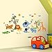 Decowall DW-1206 Jungle large Wall Stickers/Kids wall decals/wall transfers/wall tattoos/wall sticker