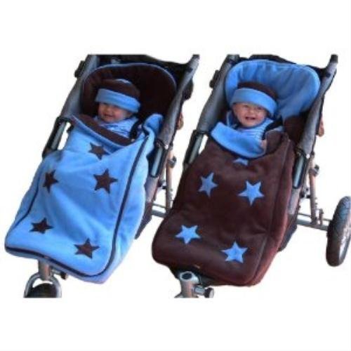 :Cozyosko, Reversible Padded Buggy Bag - Chocolate/Jacaranda