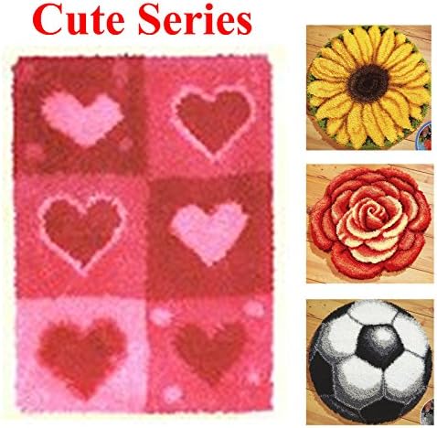 BYT collection 32 Models Latch Hook Kit Rug Making Crafts 21 inch X 15 inch Cute421
