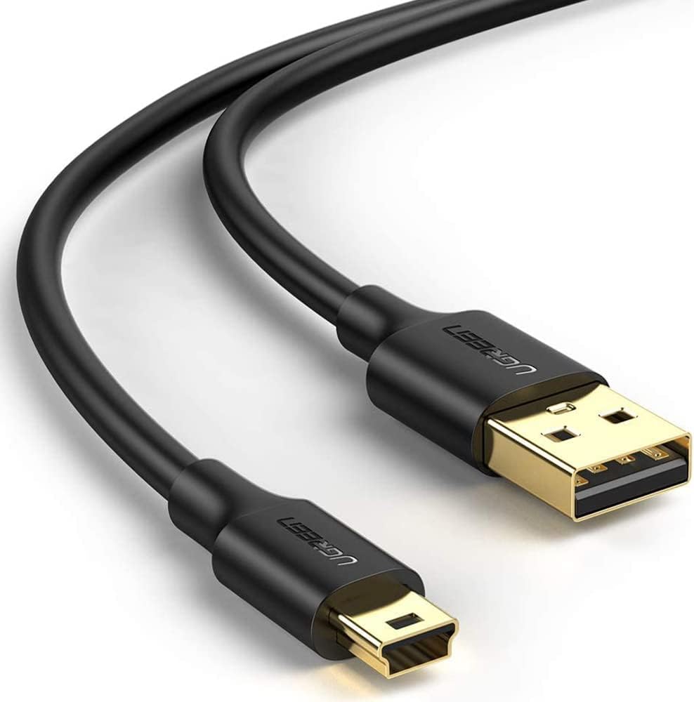 UGREEN 2.0 A USB-A & Mini-USB, Şarj ve Data Kablosu, 1.5 Metre, Siyah