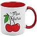Produktbild Old Glory Obst Kirsche Mon Cheri Mein Liebling ganz Kaffeetasse weiß-rot Standard eine Größe