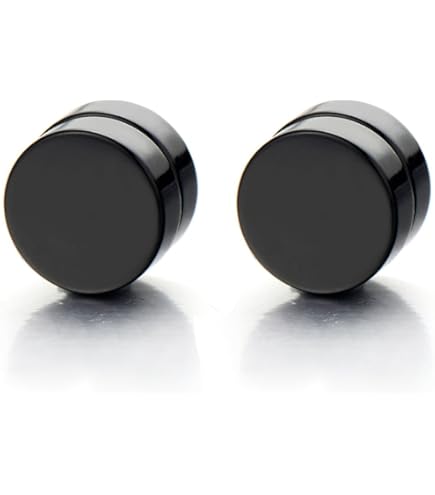 4 Paires Boucles D'Oreille Aimantées JENCVNL - Acier Inoxydable Zircone - 6/8mm - Non Percées