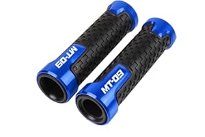 QJY-MOTOR PART-STORE 22mm 7/8'' Moto CNC Manopole Manubrio per MT-09 SP MT09 MT01 MT03 MT07 MT10 2000-2017 2019 2021 2022 2023 2024 -Blu