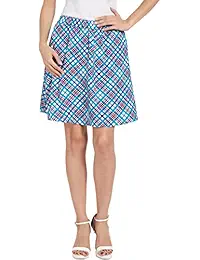 Globus Blue Check Skirt