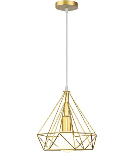 Lampada A Sospensione Luminaire Multiformes Oro - 6 Forme, E27, Diametro 235mm, Cavo 1,1m - 3