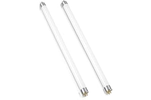 LIUYIFE Paquete De 2 Tubos Fluorescentes T5 De 8W, Dimensiones: 300mm, Blanco Cálido 3000K, 560 LM, Casquillo G5, Lámpara De Bajo Consumo, Luz De Emergencia De Bajo Consumo Para Cocina, Baño, Armario Y Garaje