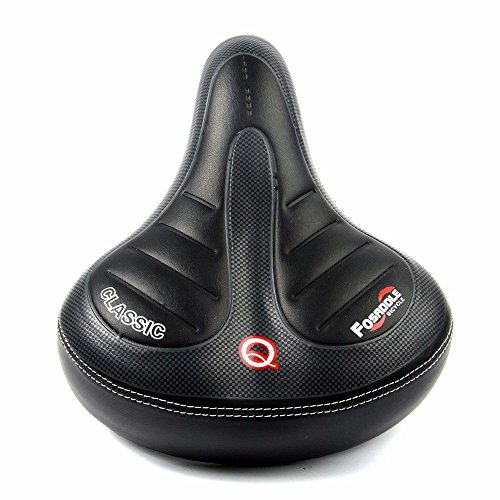 Kglobal Große Fahrrad-Sattel Big Bum Gel Soft Bike Sitz Cruiser mit Extra-Komfort-Auflage - 2