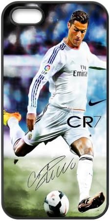 Sport Real Madrid Club de Futbol Cristiano Ronaldo Print Black Case With Hard Shell Cover for iPhone 5 Case &amp;ipone 5S Case -JUST do it ,CR7 Classic style 8