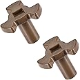 MeiyiZheng 2 Pcs Microwave Turntable Coupler Replacement Heat Resistance Microwave Oven Turntable Roller Guide Support 6mm x 8mm Ovens Mica Plates Repairing Part for Glass Tray Rotating