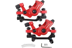 GUOFANG Kit Freno a Disco per Bicicletta, Pinza Freno Meccanico a Disco, Freno a Disco Universale Anteriore e Posteriore