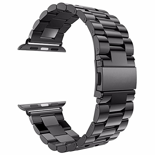 evershop® Uhrenarmband Band 42 mm Edelstahl Band Handgelenk Band Ersatz Metall Schließe für Apple Watch, iWatch alle Modelle 42 mm - 2