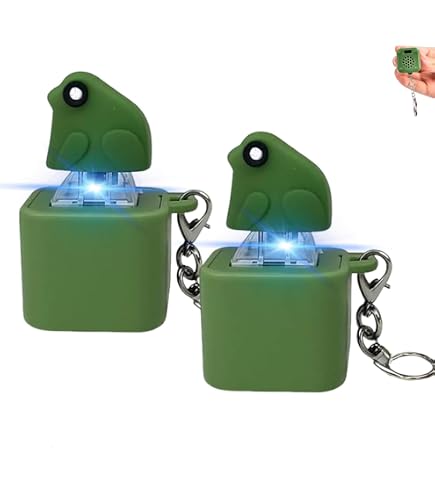 Ducky Giocattolo Antistress Anatra Quacking Con Luci - Portachiavi Fidget In ABS Giallo - 3