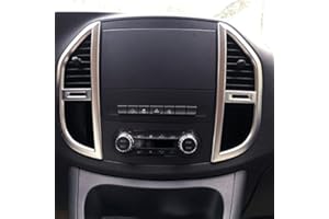 Autophoton Car Accessories for Vito W447 2014-2021 ABS Matte Interior Middle Console Air Vent Outlet Cover Trim 2pcs