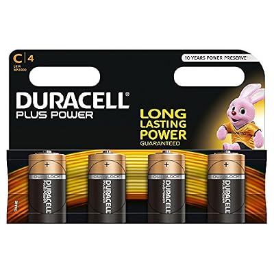 Duracell - Plus Power - 4 Piles Alcalines type C