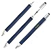 Produktbild TXY Nützliche Gadgets für Herren, Multifunktionale Stifte für Herren, Geschenkidee, Stylus-Stift für Touchscreen, Kugelschreiber mit Skalen/Lineal, Wasserwaage, Set mit kleinen Schraubendrehern (Schlitz und Kreuzschlitz), Geschenke für Männer