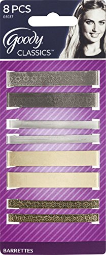 Goody Metal Barrettes, 8Pcs