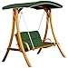 Produktbild ASS Design Hollywoodschaukel Rio Grün aus Holz Lärche mit Dach von