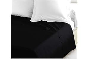 HOME LINGE PASSION Home Passion Prześcieradło 240 x 300 cm, 57 nici, bawełna, czarne, 240 x 300 x 0,1 cm