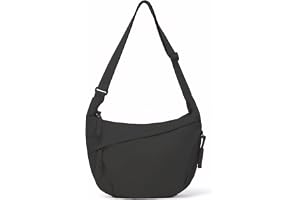Prizmxed crossbody väska damer stor, måne väska damer, stor kapacitet, justerbara axelband, enkel och mångsidig design